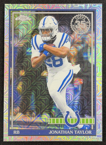 Jonathan Taylor 2026 Topps 1991 Chrome Mojo Refractor Colts