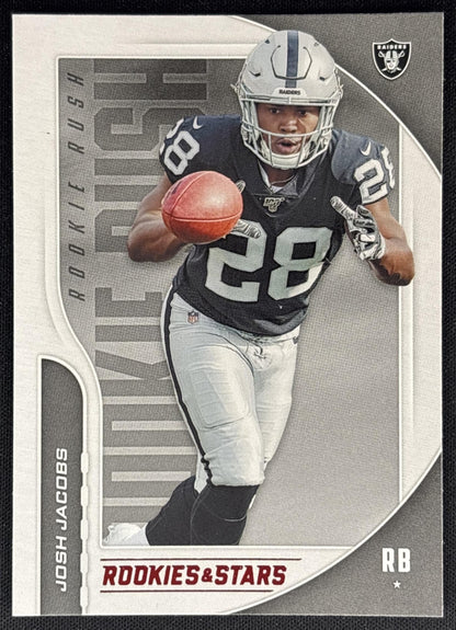 Josh Jacobs 2019 Panini Rookies & Stars Rookie Rush Raiders