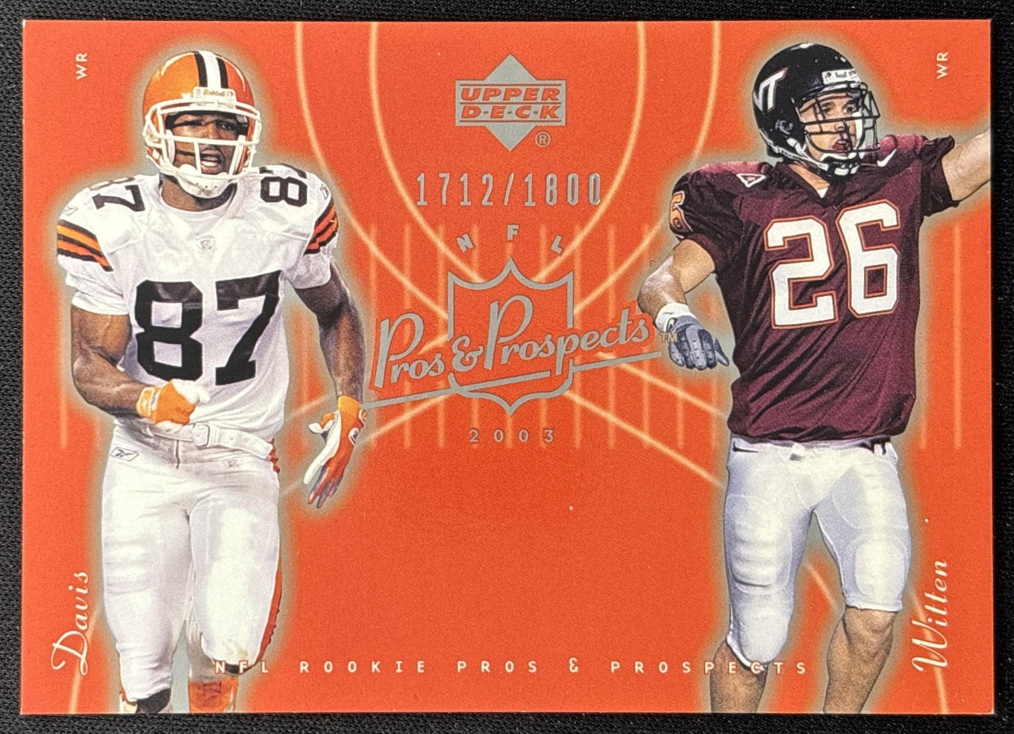 Bobby Wade Dennis Northcutt 2003 Upper Deck Pros & Prospects /1800 Tigers front