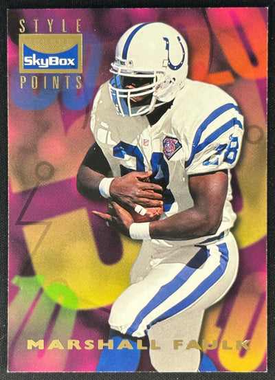 Marshall Faulk 1995 Premium Colts Sports Trading Cards