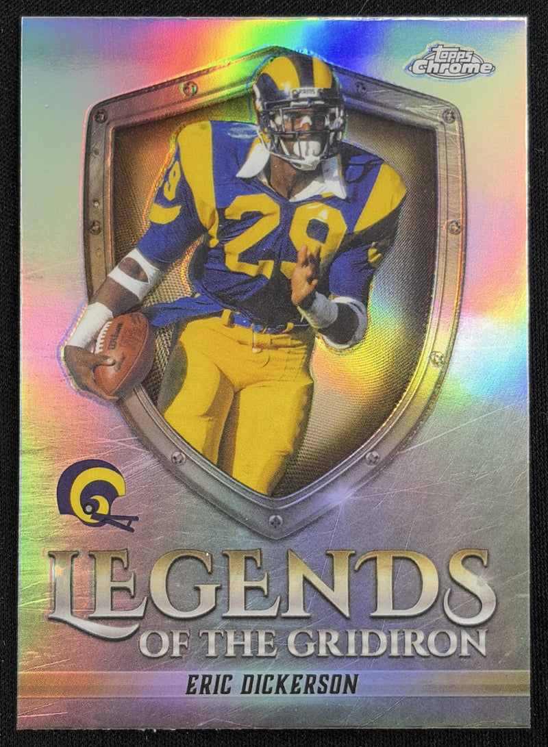 Eric Dickerson 2025 Topps Chrome Legends of the Gridiron Refractor Rams