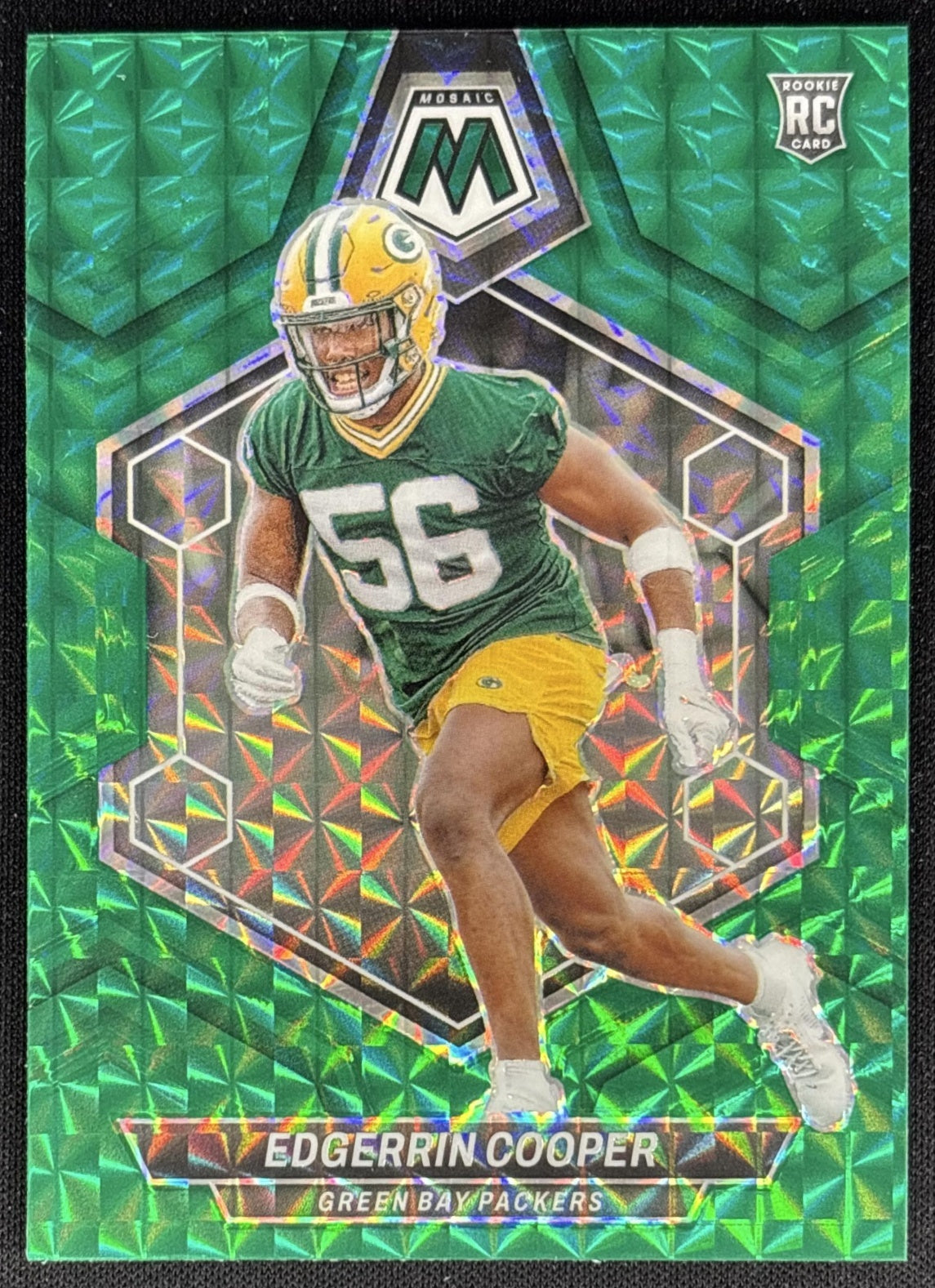 Edgerrin Cooper 2024 Panini Mosaic Green Prizm Packers Sports Trading Cards