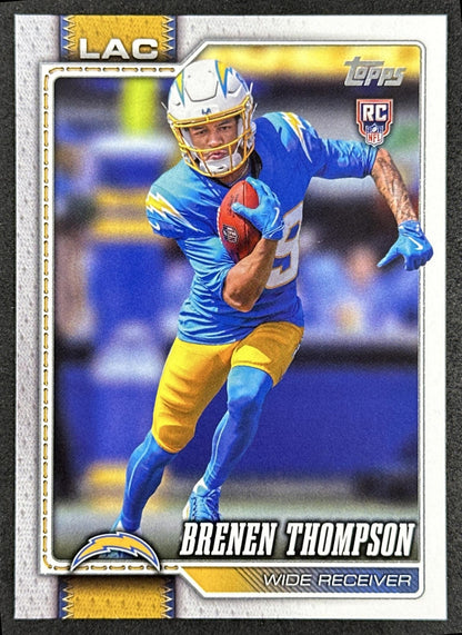 Brenen Thompson 2026 Topps Flagship Rookie Chargers Sports Trading Cards
