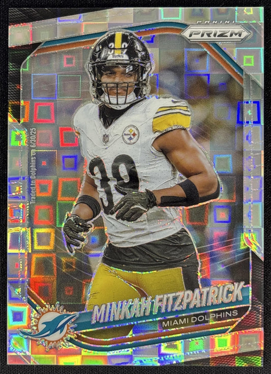 Minkah Fitzpatrick 2025 Panini Prizm Pandora /400 Dolphins front