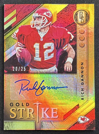 Rich Gannon 2018 Panini Gold Standard Strike /25 Chiefs