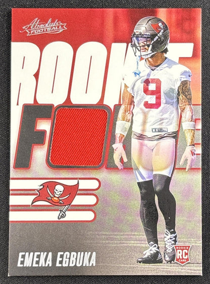 Emeka Egbuka 2025 Panini Absolute Rookie Force Buccaneers 2 Sports Trading Card