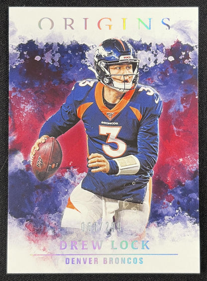 Drew Lock 2020 Panini Origins Red /299 Broncos