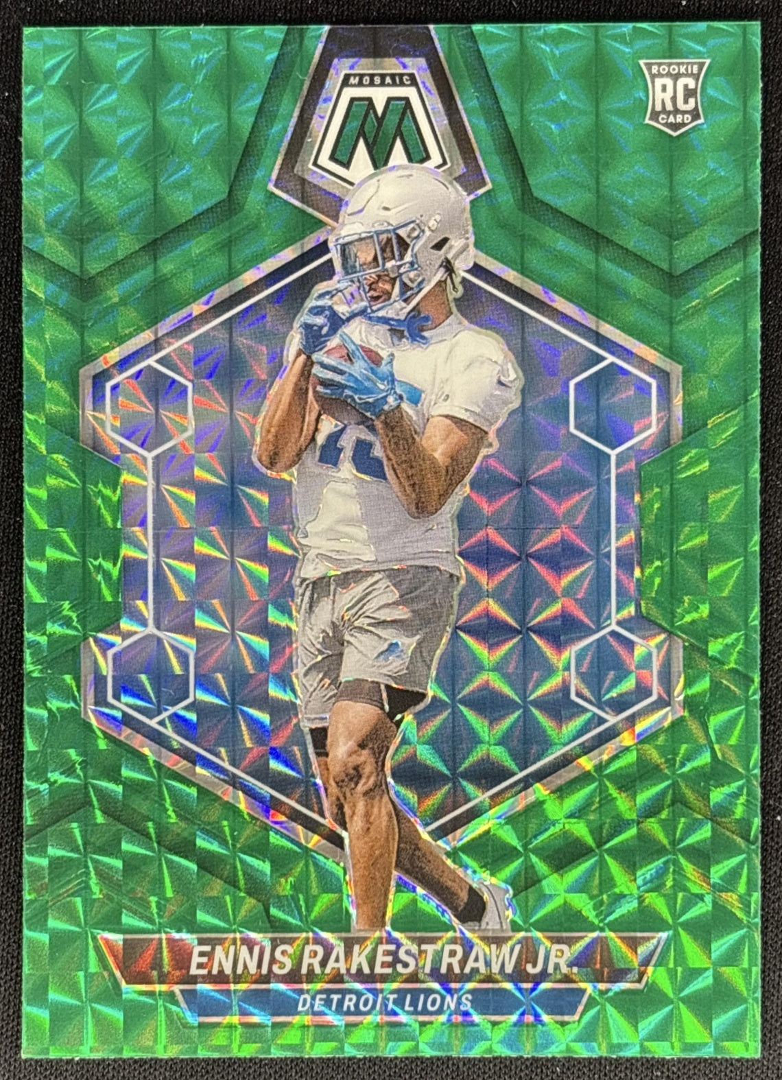 Ennis Rakestraw Jr. 2024 Panini Mosaic Green Prizm Lions Sports Trading Cards