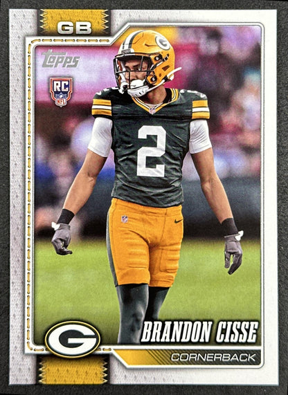 Brandon Cisse 2026 Topps Flagship Rookie Packers Sports Trading Cards