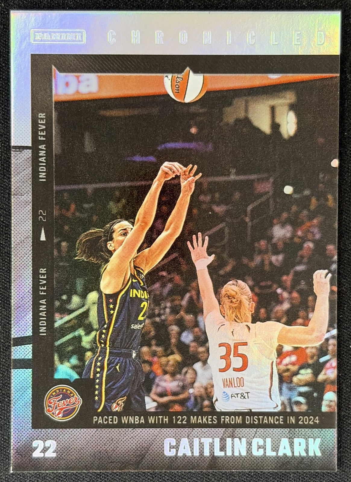 Caitlin Clark 2025 Panini Chronicled WNBA Red Holo Fever 13