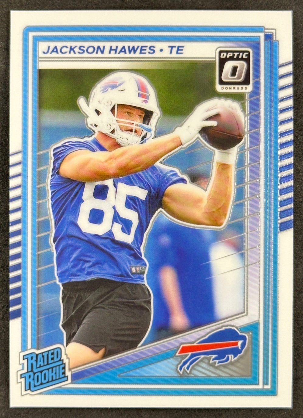 Jackson Hawes 2025 Donruss Optic Rated Rookie Bills Sports Trading Card