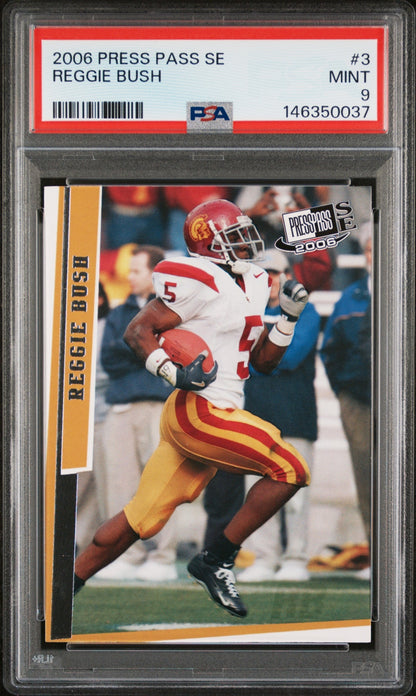 Reggie Bush 2006 Press Pass PSA 9 Trojans front
