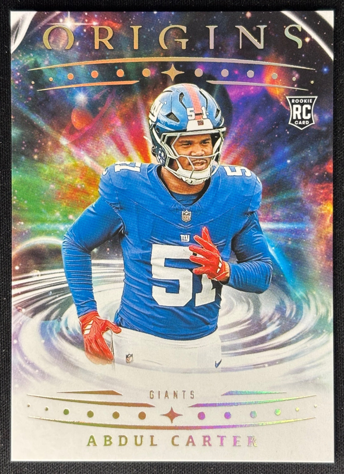 Abdul Carter 2025 Origins Rookie Giants Sports Trading Card