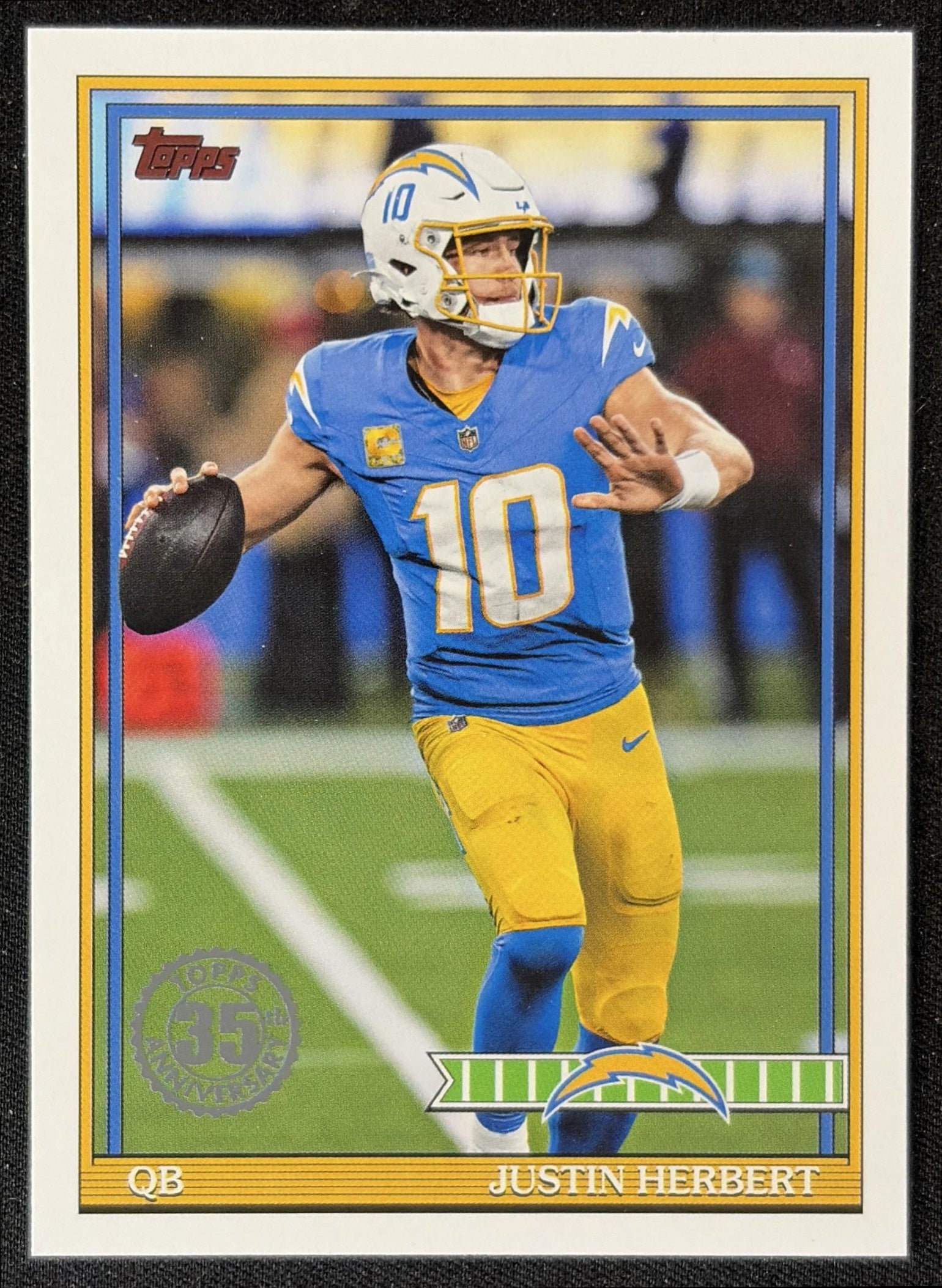 Justin Herbert 2026 Topps 1991 Chargers front