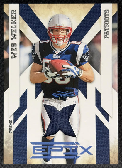 Wes Welker 2010 Panini Epix Platinum /50 Patriots front