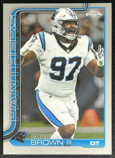Bobby Brown III 2025 Topps Chrome Panthers Default Title Sports Trading Cards