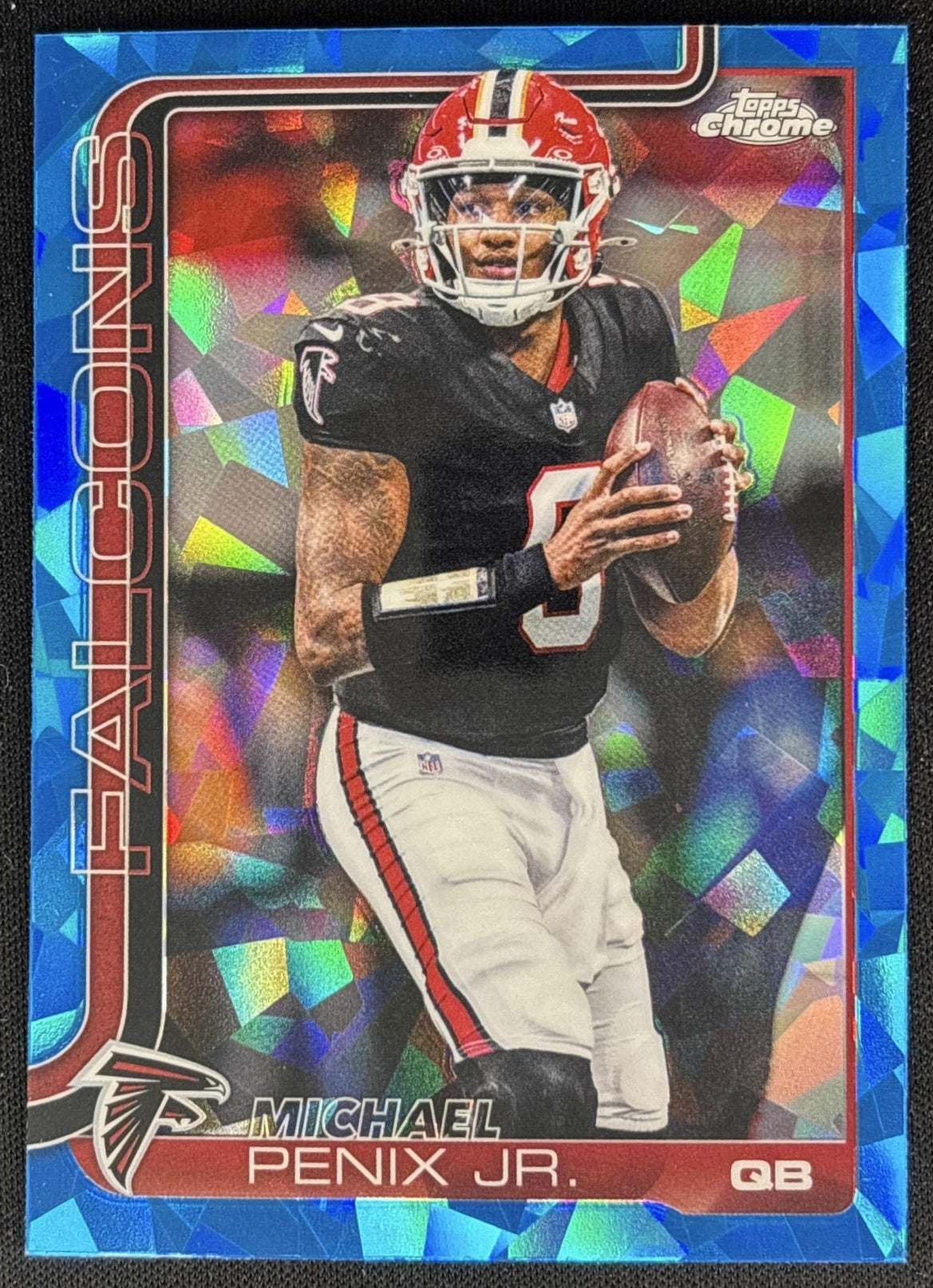 Michael Penix Jr. 2025 Topps Chrome Sapphire Falcons Sports Trading Cards