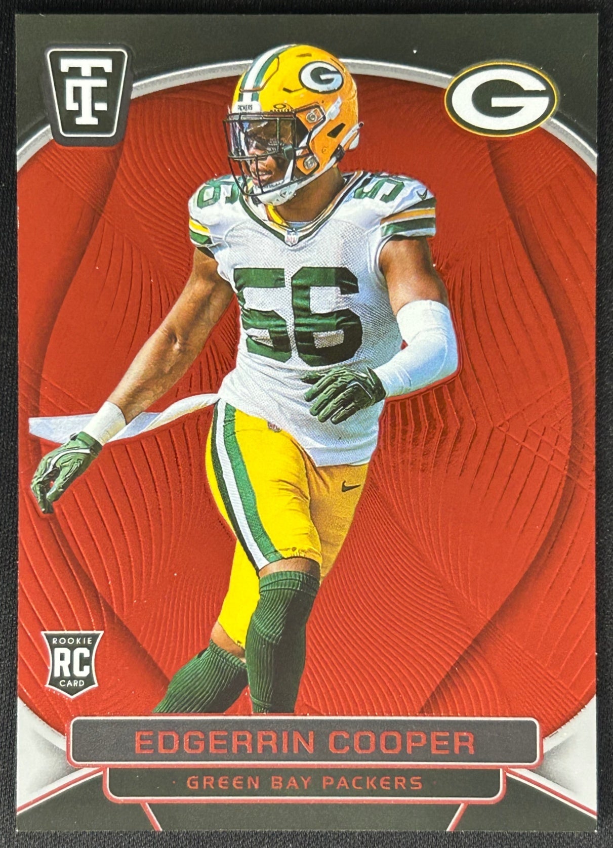 Edgerrin Cooper 2024 Totally Certified Rookies Mirror Red /249 Packers sports trading card