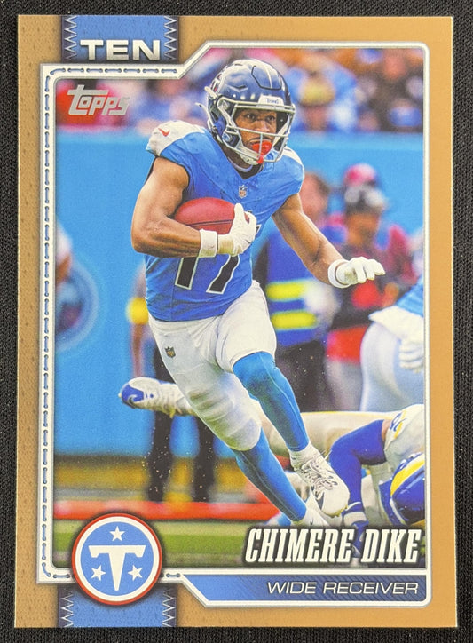 Chimere Dike 2026 Topps Gold /2026 Titans Sports Trading Card
