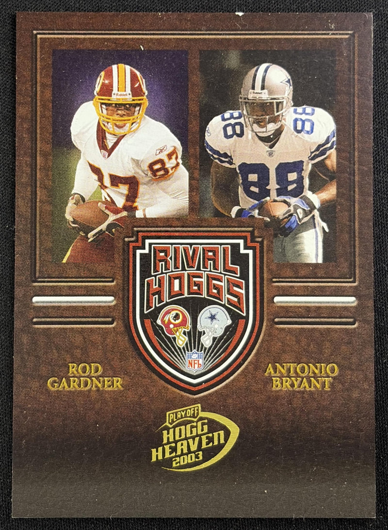 Antonio Bryant Rod Gardner 2003 Playoff Hogg Heaven Rival Hoggs /500 Cowboys Redskins