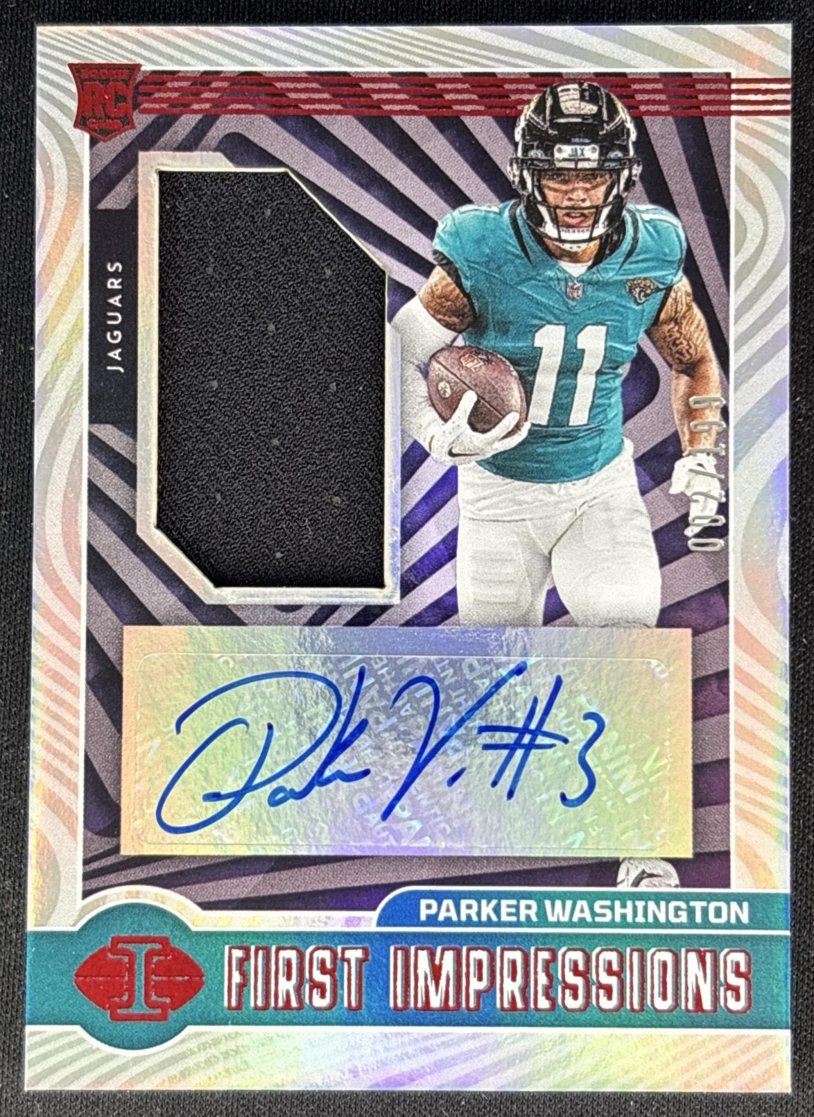 Parker Washington 2023 Panini Illusions First Impressions Red /199 Jaguars Football