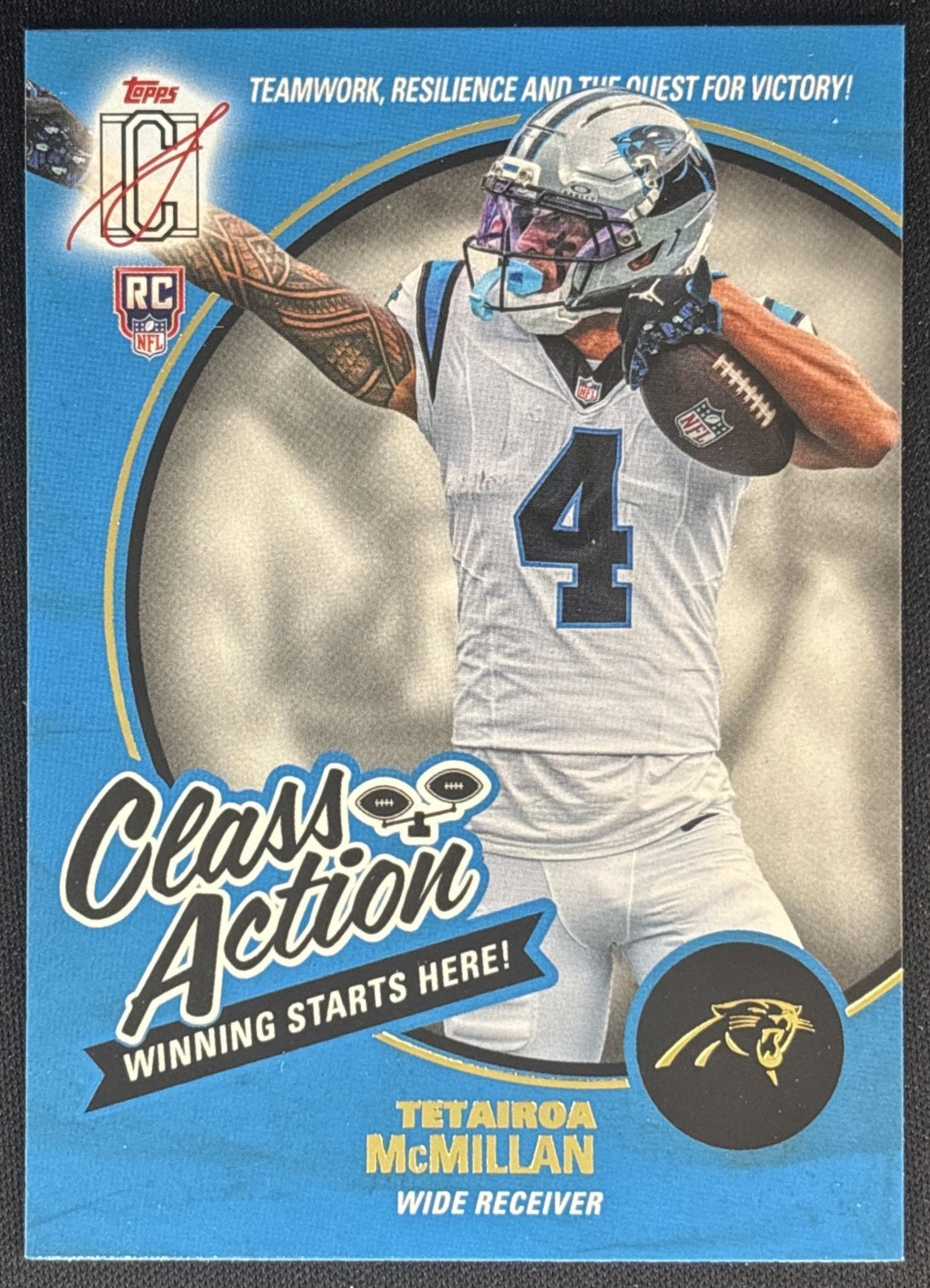 Tetairoa McMillan 2025 Topps Signature Class Action Panthers front