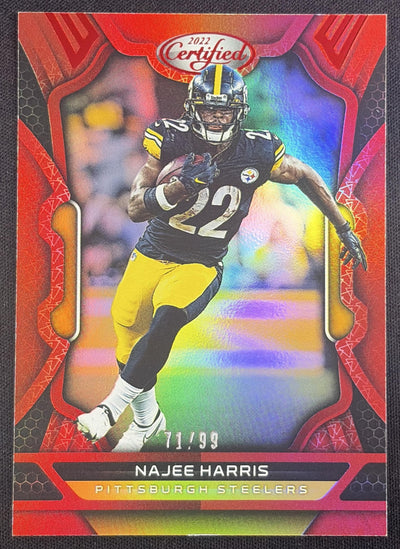 Najee Harris 2022 Panini Certified Mirror Red /99 Steelers