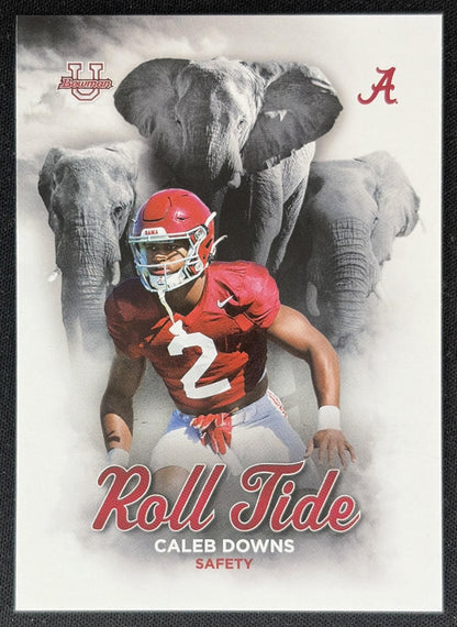 Caleb Downs 2023 Bowman University Alabama Crimson Tide Roll front