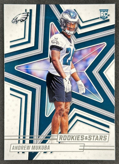 Andrew Mukuba 2025 Rookies & Stars Eagles Default Title Football Cards