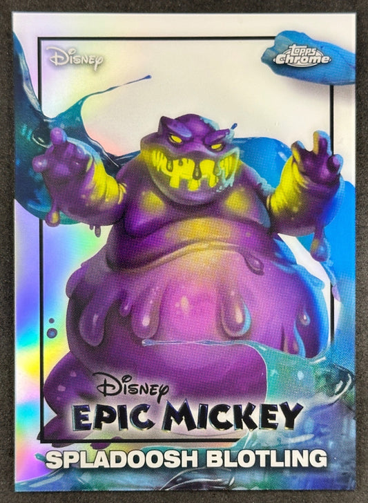 Spladoosh Blotling 2026 Topps Disney Neon Epic Mickey Entertainment Cards