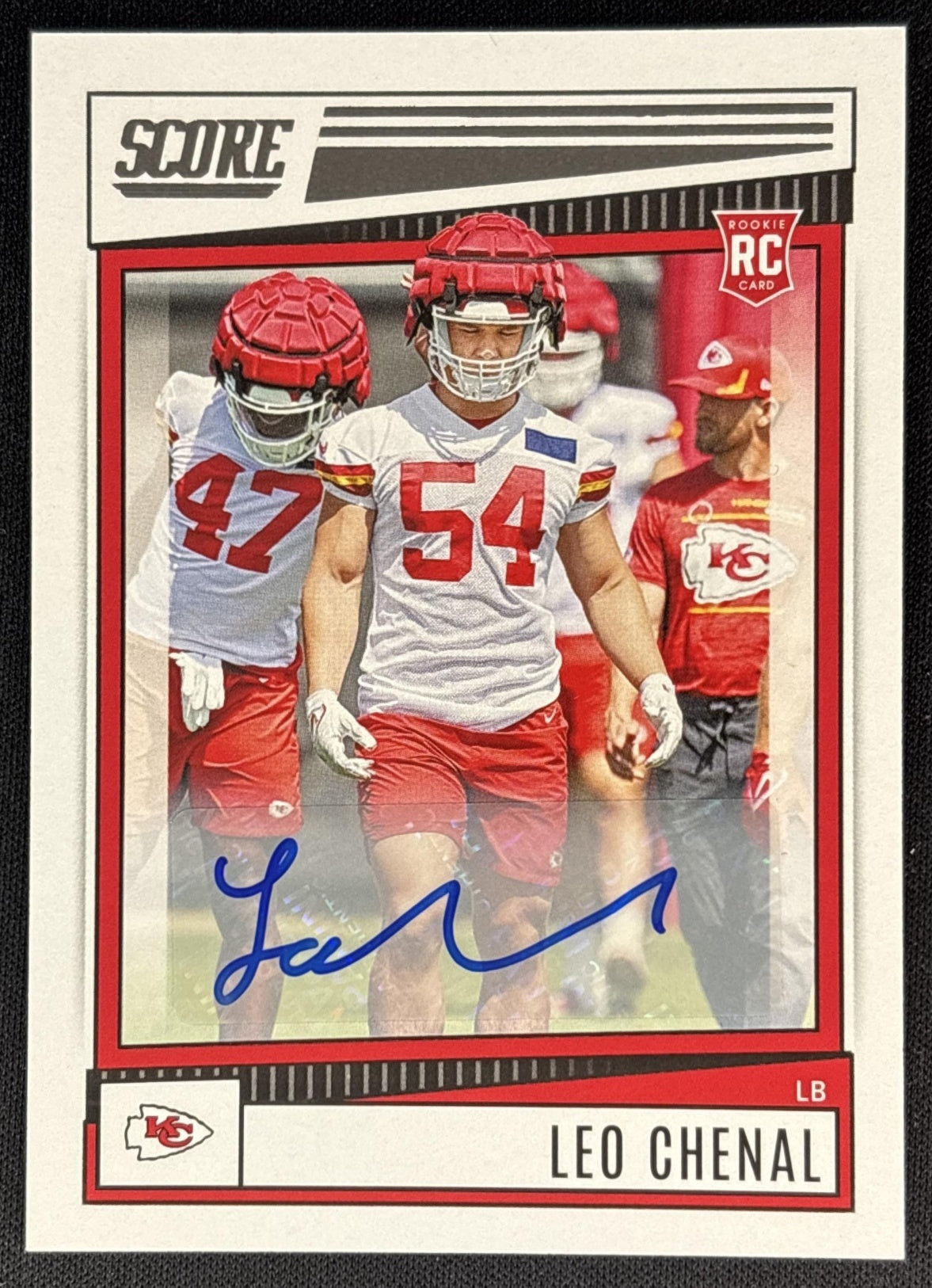 Leo Chenal 2022 Panini Score Signatures Chiefs