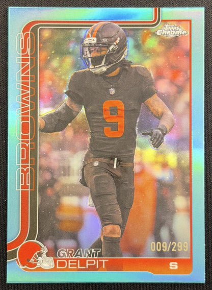 Grant Delpit 2025 Topps Chrome Teal Refractor /299 Browns
