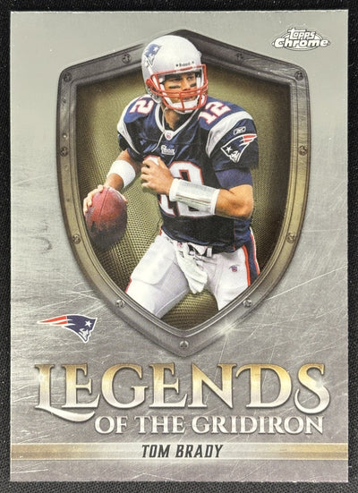 Tom Brady 2025 Topps Chrome Legends of the Gridiron Patriots Sports Trading Cards