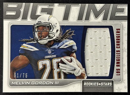 Melvin Gordon III 2019 Panini Rookies & Stars Big Time /75 Chargers Sports Trading Cards