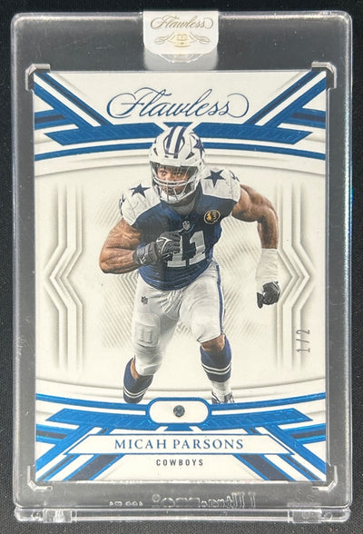 Micah Parsons 2023 Flawless Aquamarine /2 Cowboys