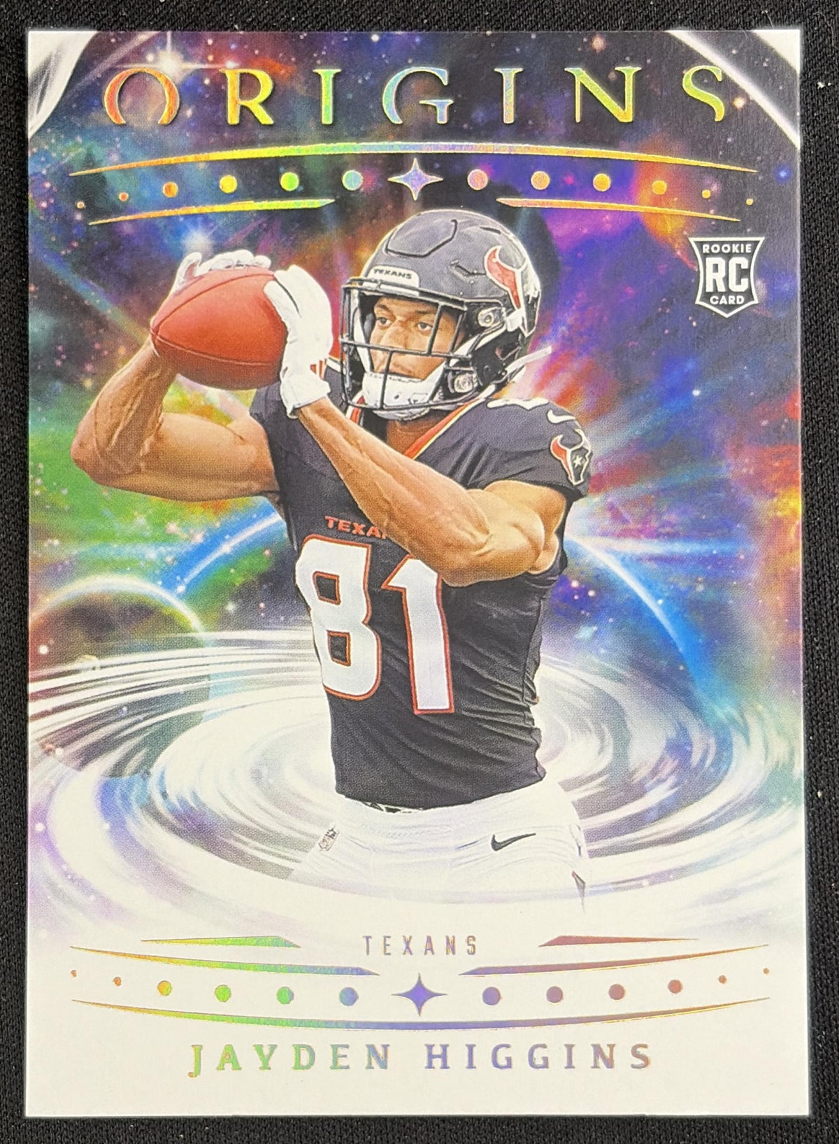 Jayden Higgins 2025 Panini Origins Rookie Texans