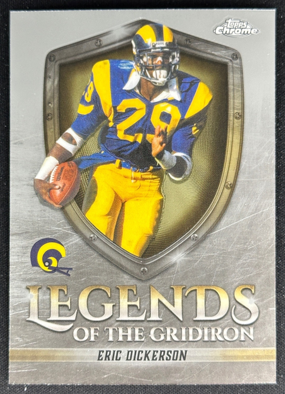 Eric Dickerson 2025 Topps Chrome Legends of the Gridiron Rams Sports Trading Cards