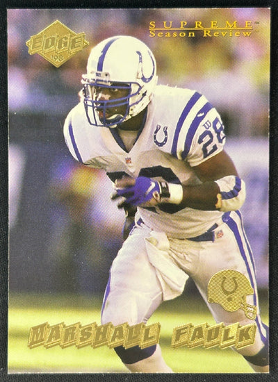 Marshall Faulk 1998 Supreme Season Review Colts Sports Trading Cards
