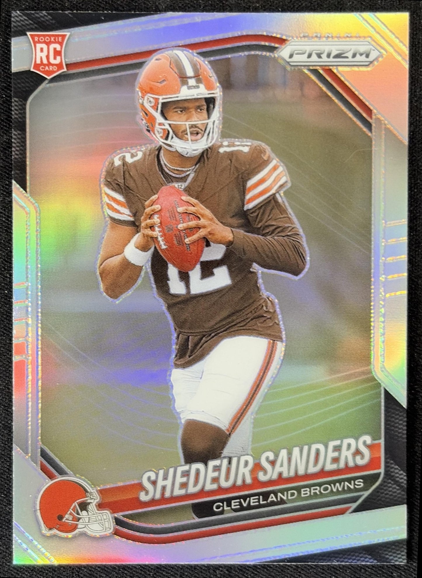 Shedeur Sanders 2025 Panini Prizm Silver Browns