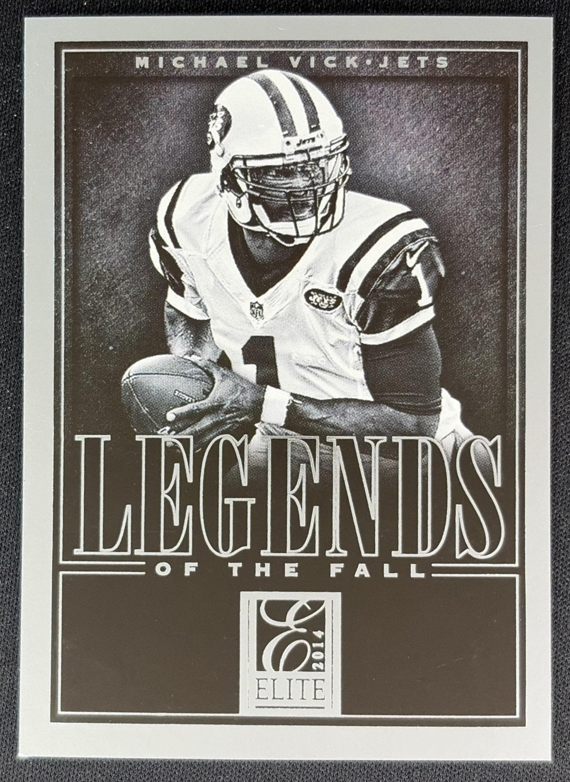 Michael Vick 2014 Panini Elite Legends of the Fall Silver Jets - Front