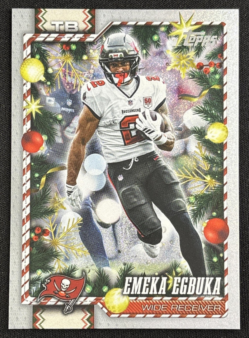 Emeka Egbuka 2026 Topps Holiday Glitter Buccaneers | Tampa Bay Buccaneers