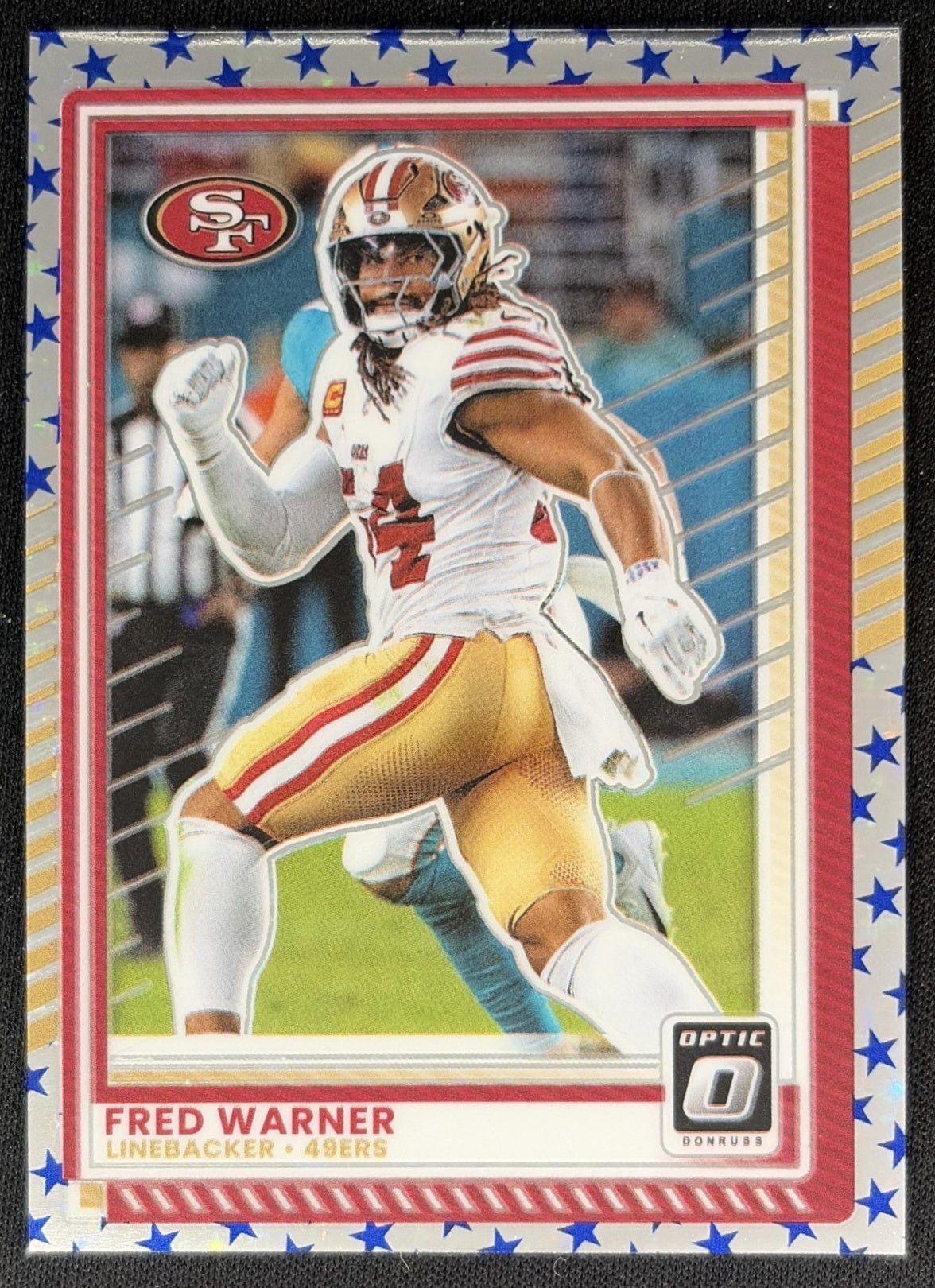 Fred Warner 2025 Panini Donruss Optic Stars Prizm 49ers