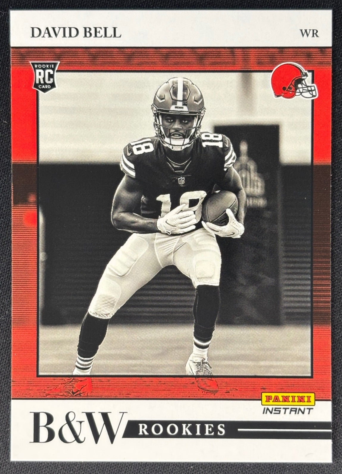 David Bell 2022 Instant Black & White Rookies Browns Sports Trading Card