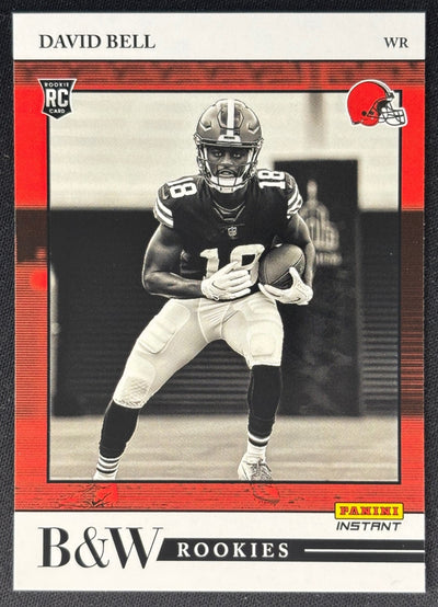 David Bell 2022 Instant Black & White Rookies Browns Sports Trading Card