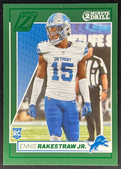 Ennis Rakestraw Jr. 2024 Zenith Two Minute Drill Lions Football