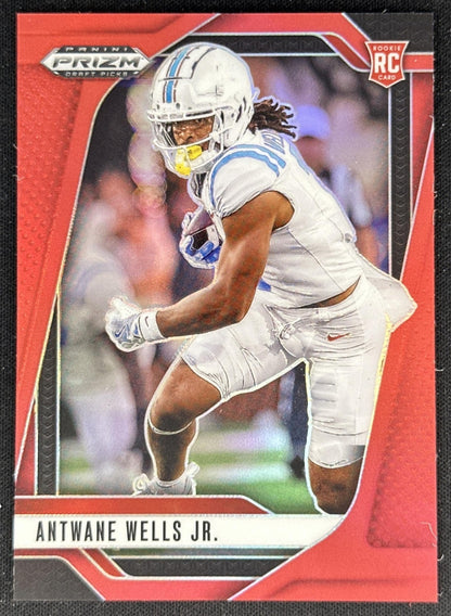 Antwane Wells Jr. 2025 Panini Prizm Draft Picks Red /399 Rebels front