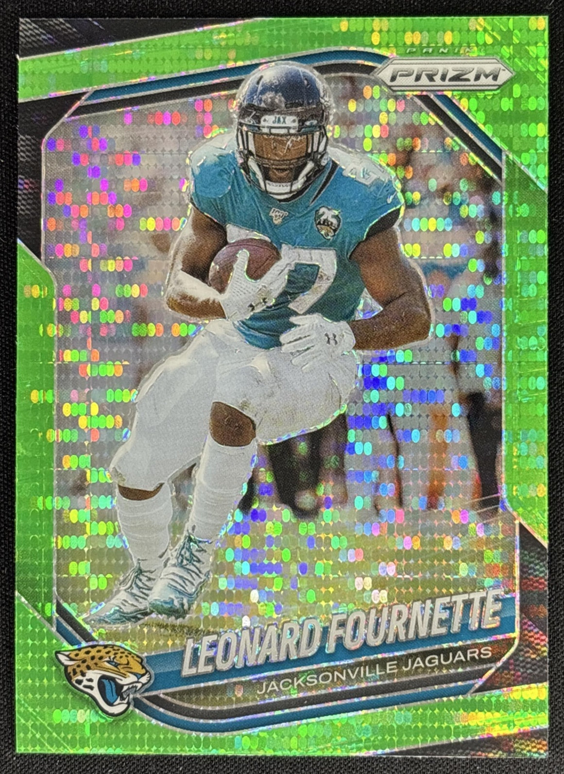 Leonard Fournette 2025 Panini Prizm Neon Green Pulsar Jaguars Sports Trading Card