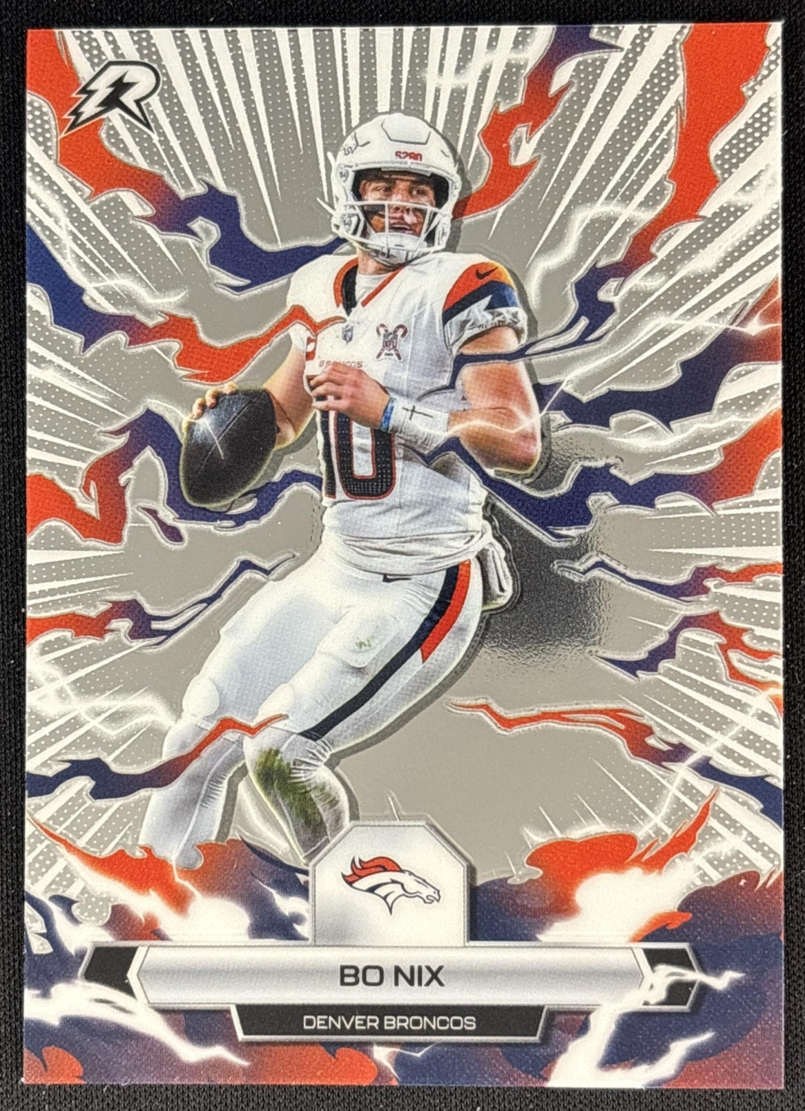 Bo Nix 2025 Topps Resurgence Refractor Broncos Denver Broncos front