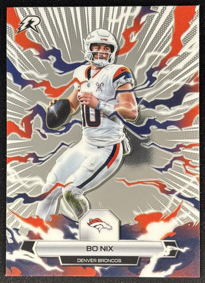 Bo Nix 2025 Topps Resurgence Refractor Broncos Denver Broncos front