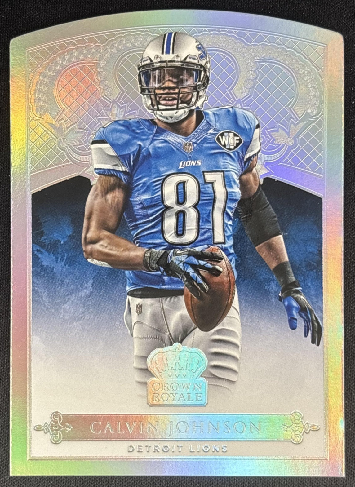 Calvin Johnson 2015 Panini Crown Royale Silver Holofoil /199 Lions Sports Trading Card